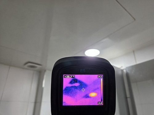 대전 서구 누수탐지 분배기와 세대 보일러 주변 배관 점검 장면